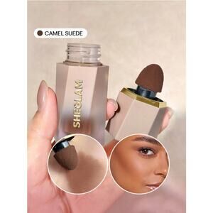 SHEGLAM Liquid Contour – Camel Suede | Matte Cream Contour Stick | Deep Neutral